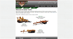 Desktop Screenshot of butlertrailer.com